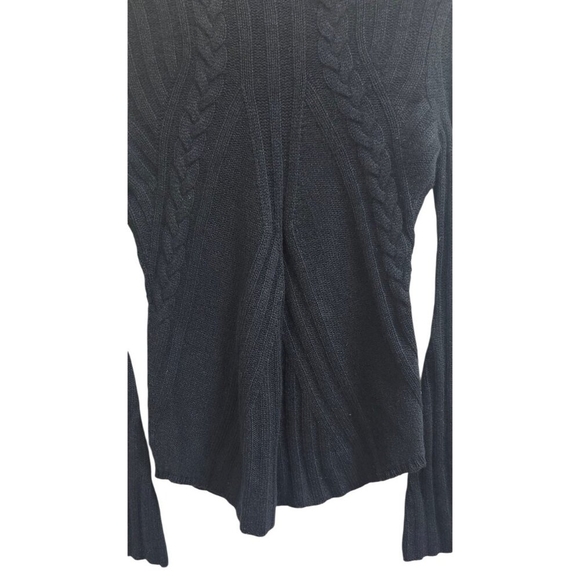AQUA Cashmere Bell Sleeve Cable-Knit Cashmere Sweater - 100% Exclusive Size S - Picture 4 of 11